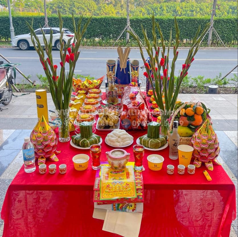 Mâm cúng khai trương