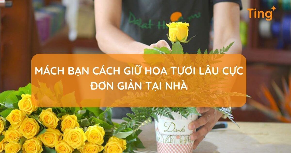 Cách giữ hoa tươi lâu — mẹo đơn giản cho hoa cắt cành