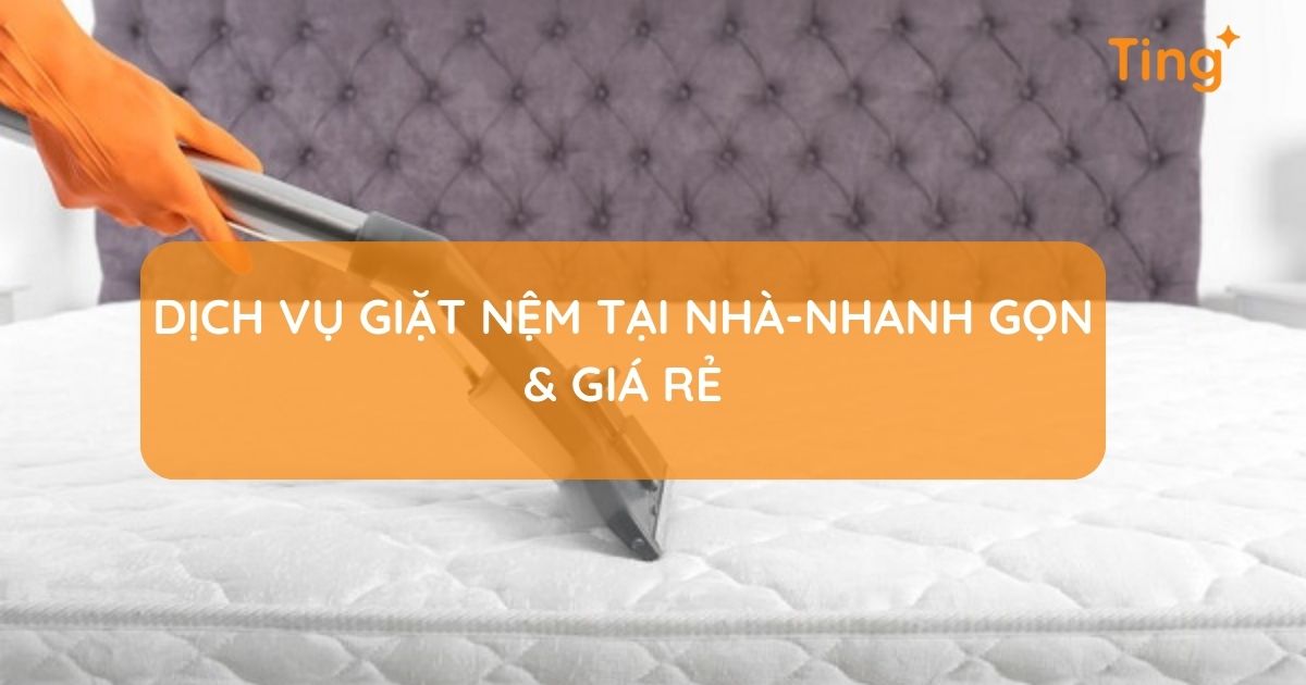 Dịch vụ giặt nệm — làm sạch sâu, khử khuẩn hoàn toàn