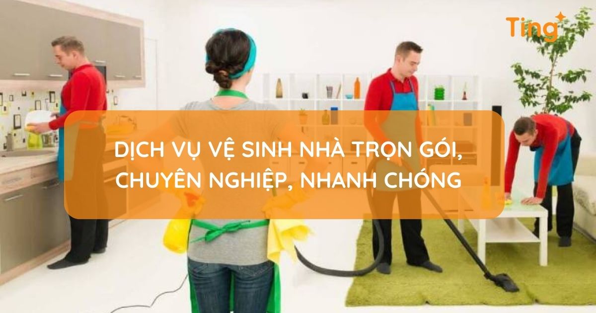 Dịch vụ vệ sinh nhà trọn gói — một công việc là xong