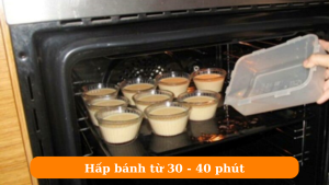 Hấp bánh flan đúng cách