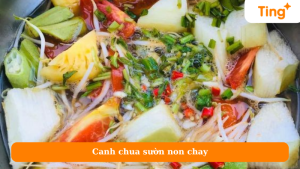 Canh chua sườn non chay