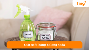 Giặt sofa bằng baking soda