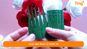 Làm đài hoa và hình lá