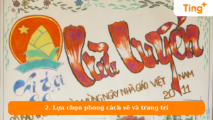 Lựa chọn phong cách vẽ và trang trí