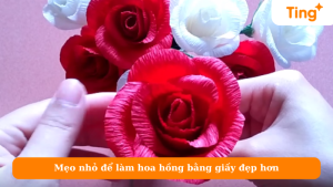 Mẹo nhỏ để làm hoa hồng bằng giấy đẹp hơn