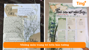 Những món trang trí trên báo tường