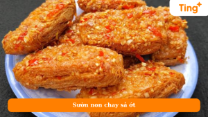 Sườn non chay sả ớt