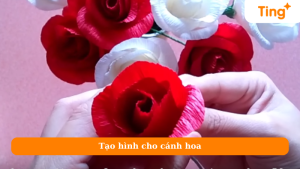 Tạo hình cho cánh hoa